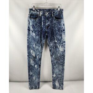 Levis Jeans Mens 32x32 Blue 512 Vintage Stone Wash Tapered Denim